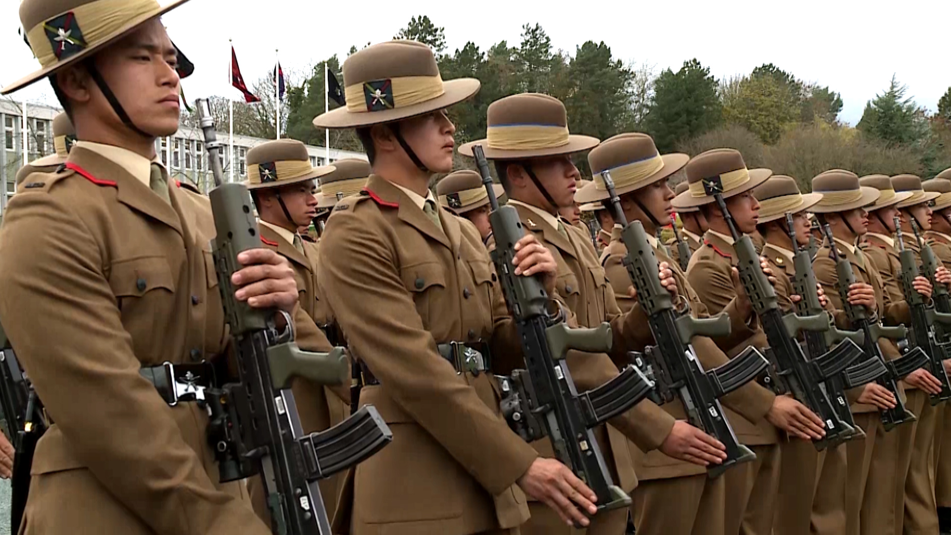 Gurkha Riflemen at passing out parade in Catterick