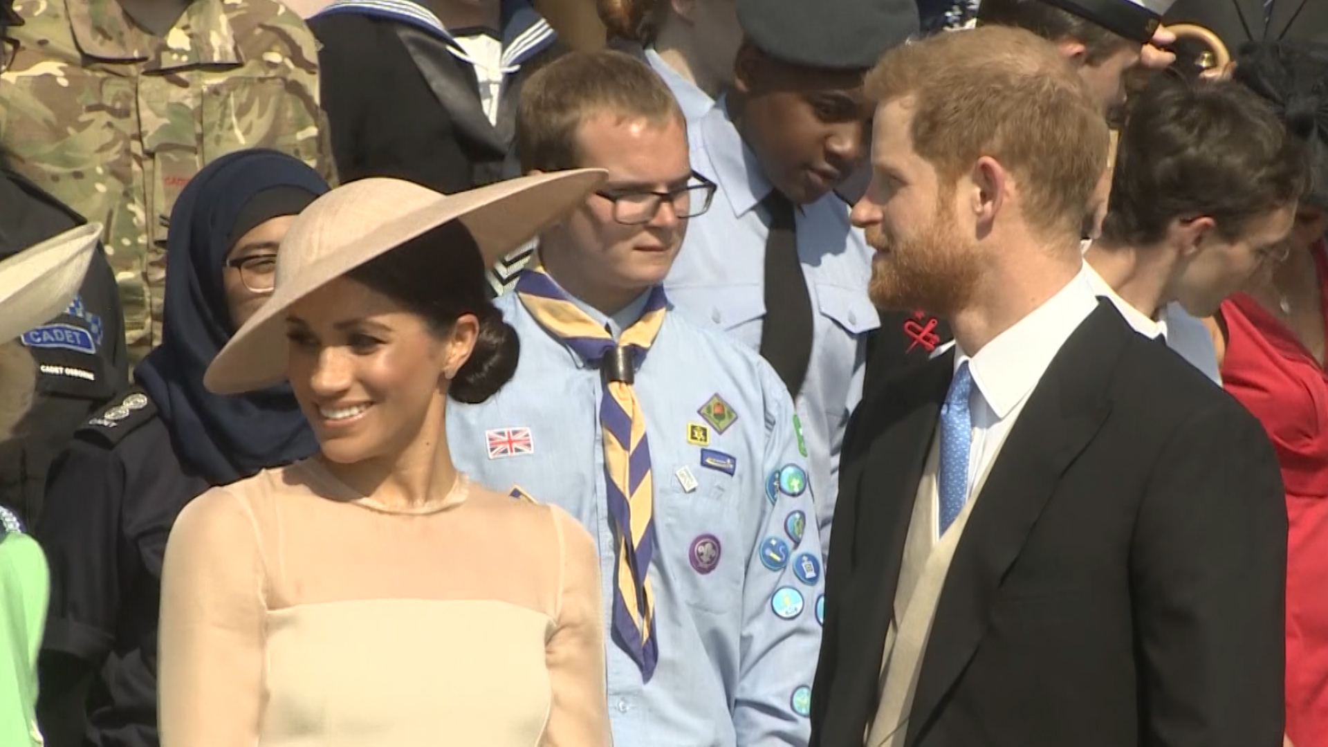 Harry and Meghan attend first official engagement as newlyweds