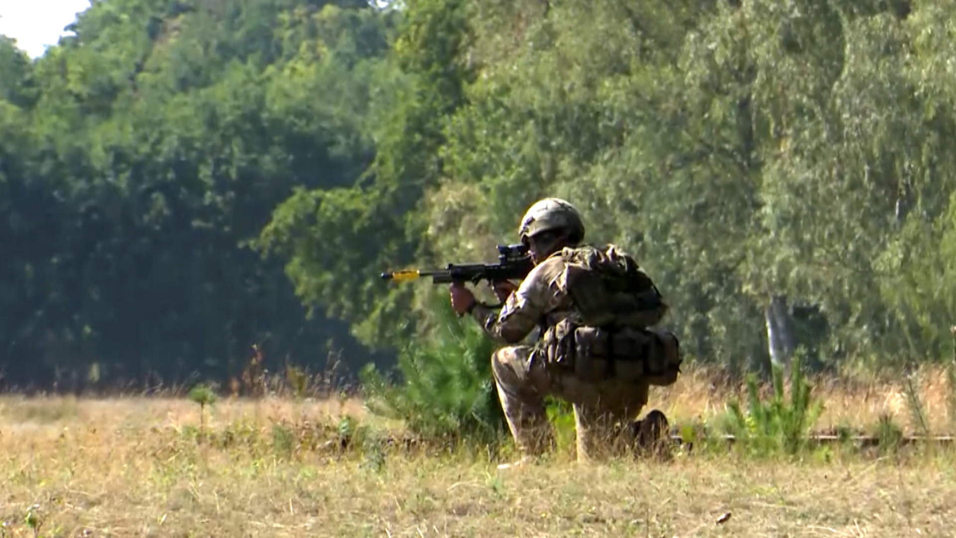 Reserve soldier from 32 Signal Regt on Ex Northern Charge in Sennelager 