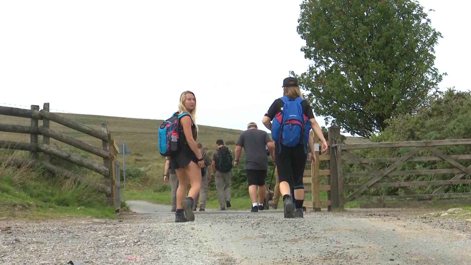 Fundraisers on tribute walk for Royal Marine Alex Tostevin