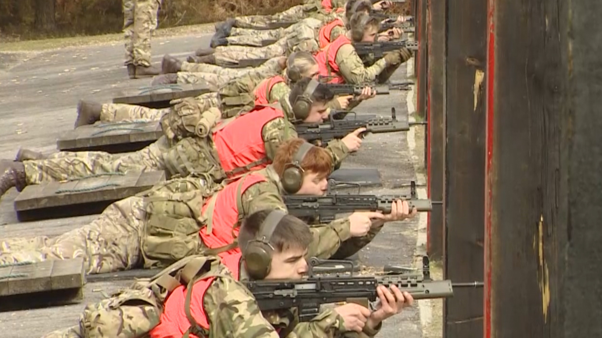 Champion Cadet hopefuls on the shooting range