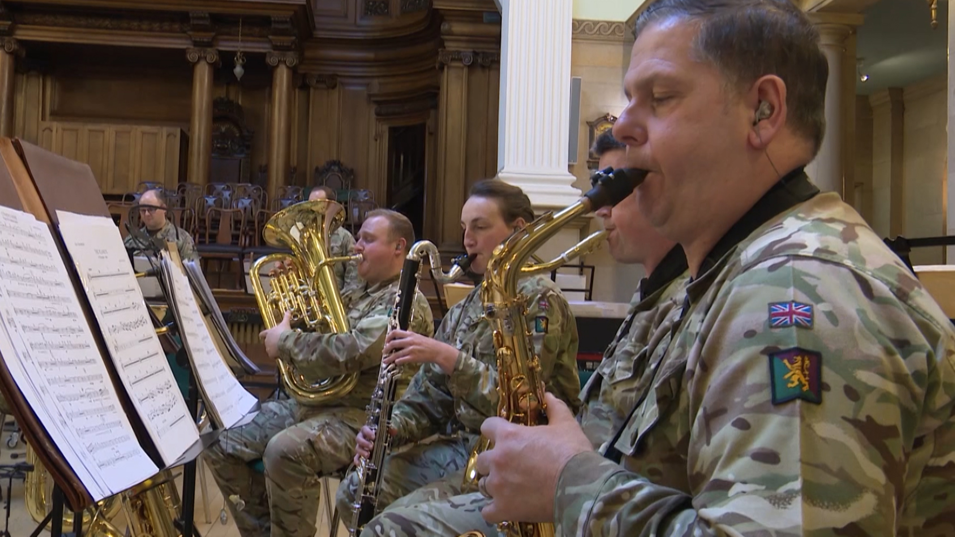 Band of the Royal Regiment of Scotland performing