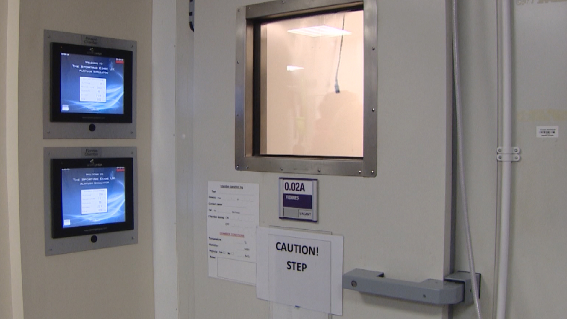 Climate chamber at Portsmouth University 