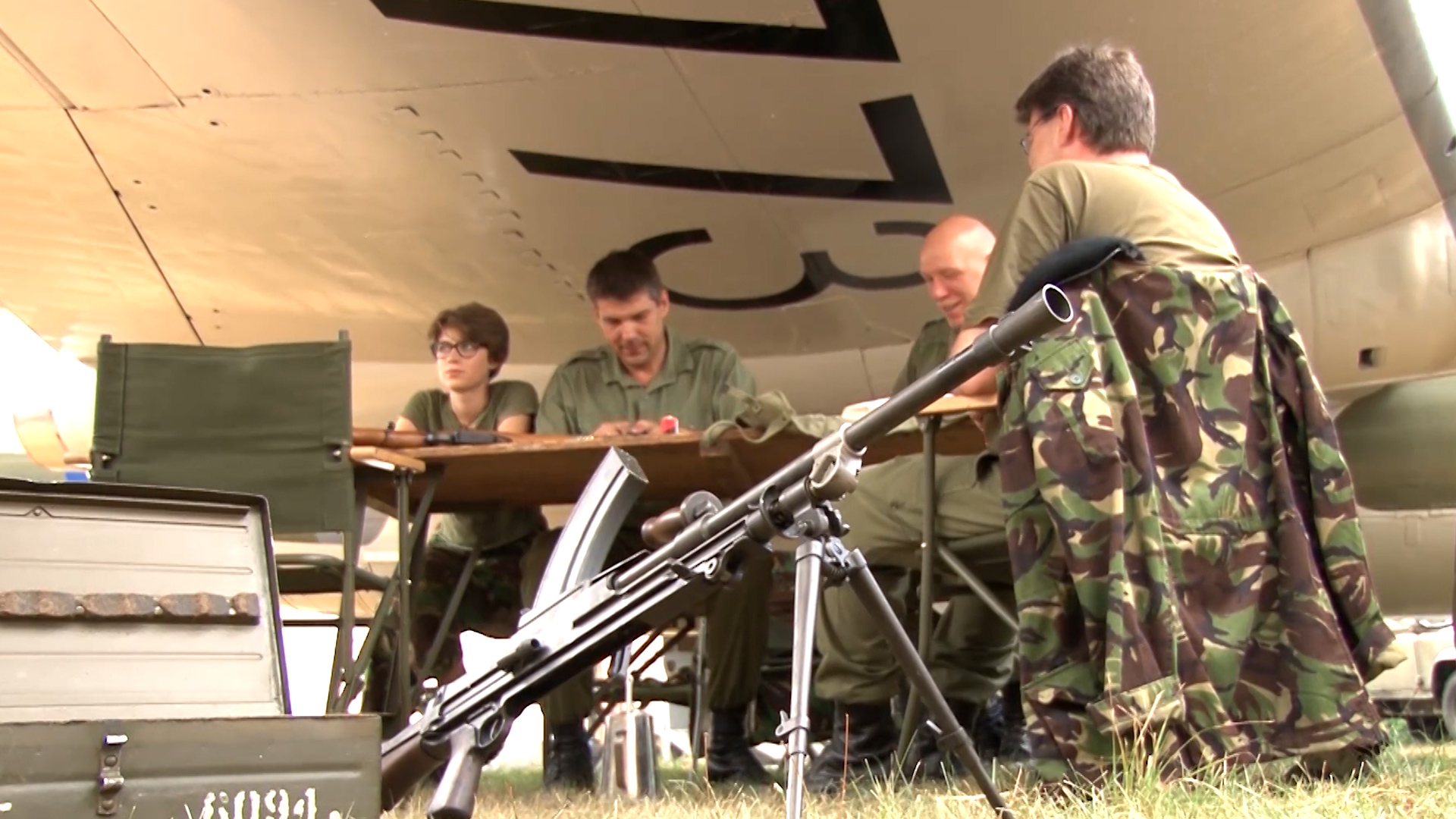 Re-enactors at RAF Laarbruch museum in Germany