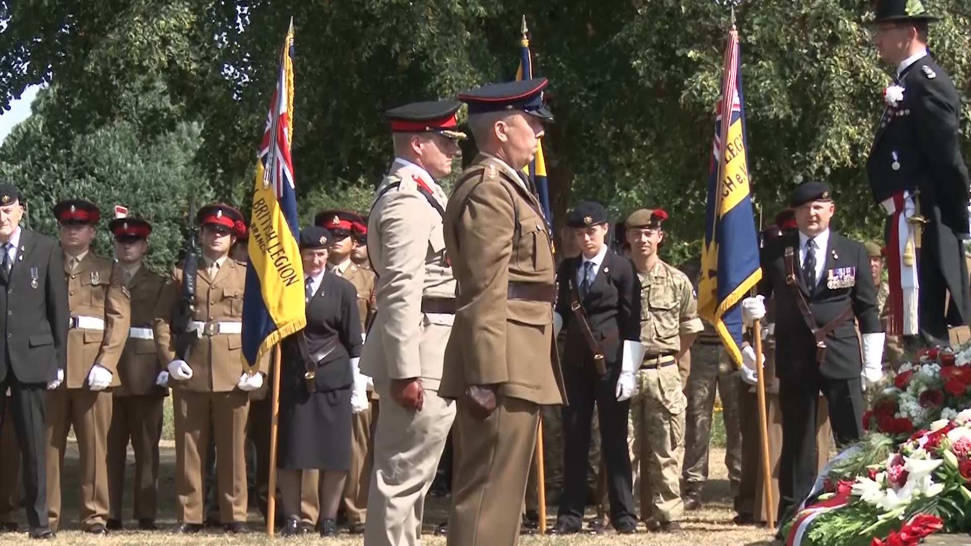 Troops from 1st Battalion The Princess of Wales’s Royal Regiment lay flowers at Minden Day memorial in Germany
