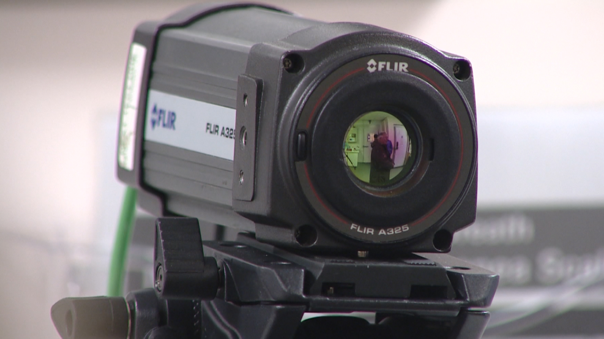 Thermal camera at Portsmouth University climate chamber
