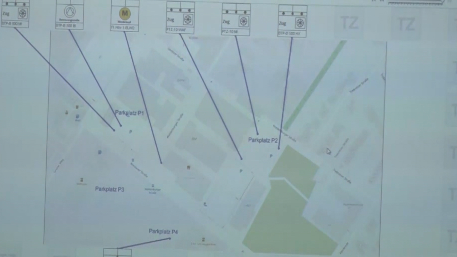 Emergency services in Paderborn map area around unexploded RAF wartime bomb
