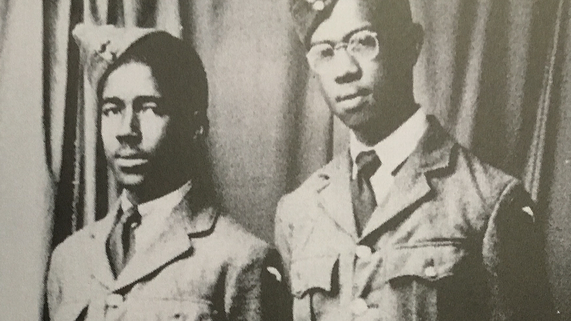 A fellow black airman with Allan Wilmot in RAF uniforms