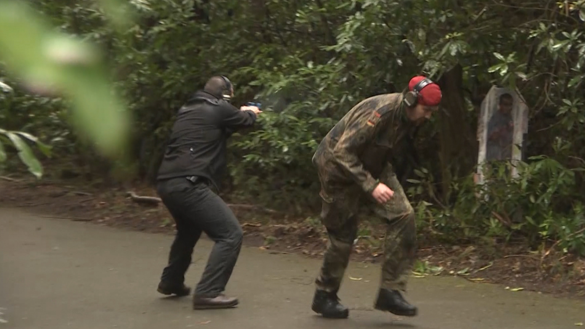 RMP Close Protection Unit officer demonstrates armed tactics