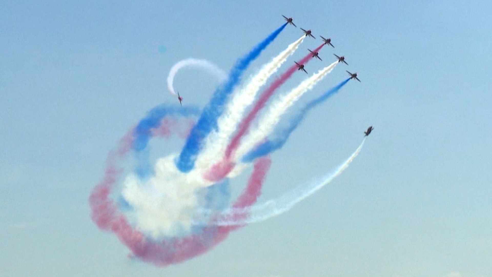 Red Arrows display at RNAS Yeovilton air show