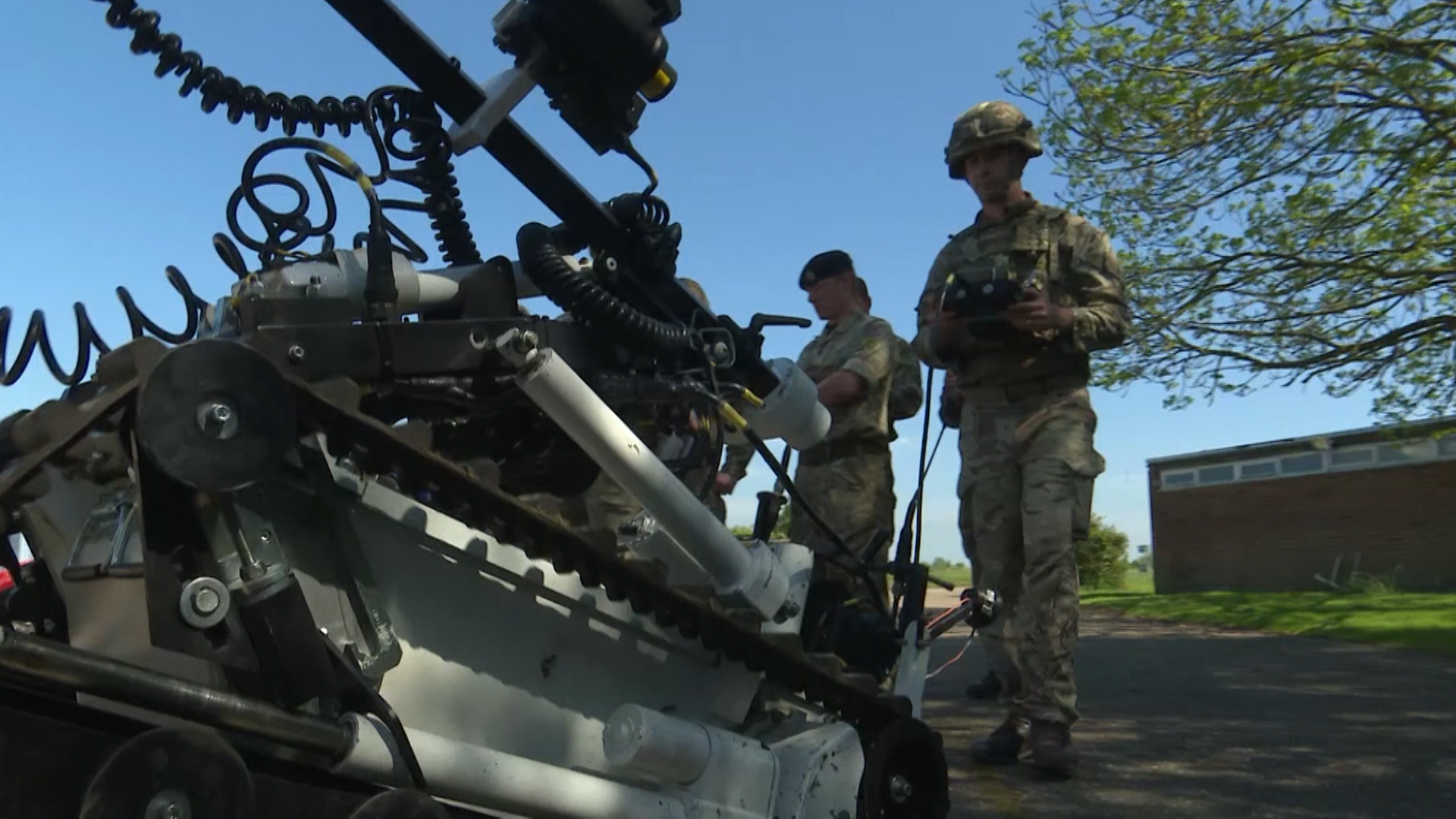 22 Engineer Regt EOD operator with robot