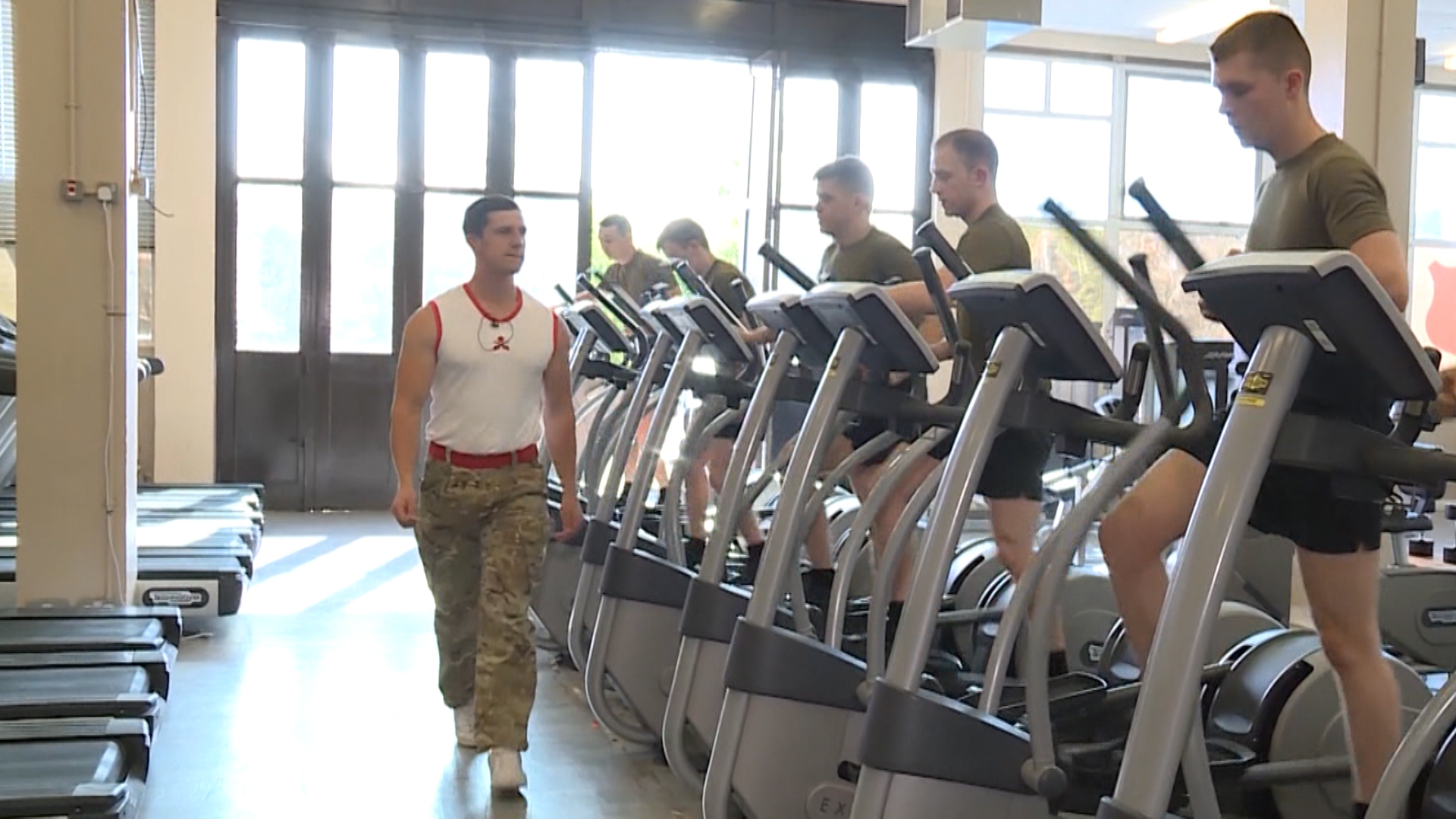 Army recruits recovering at Waterloo Platoon