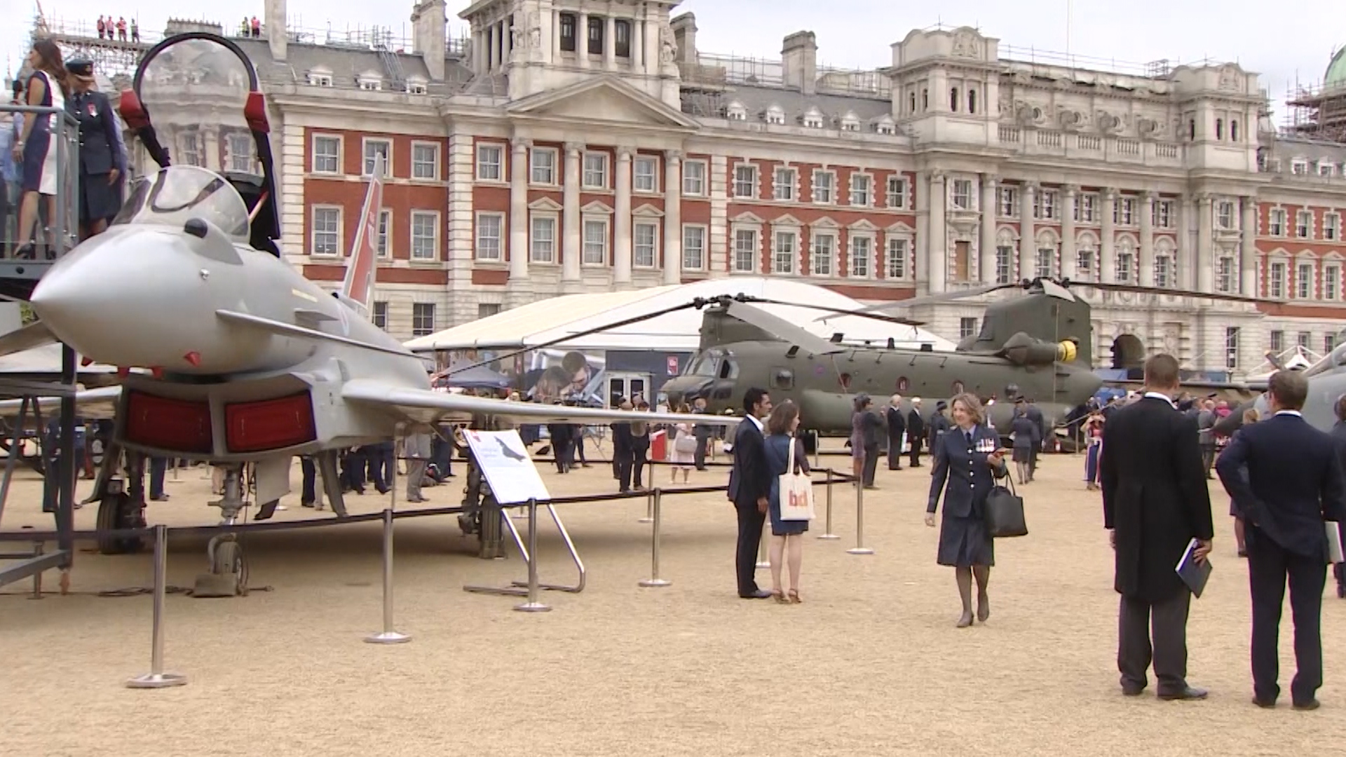 RAF100 display of aircraft