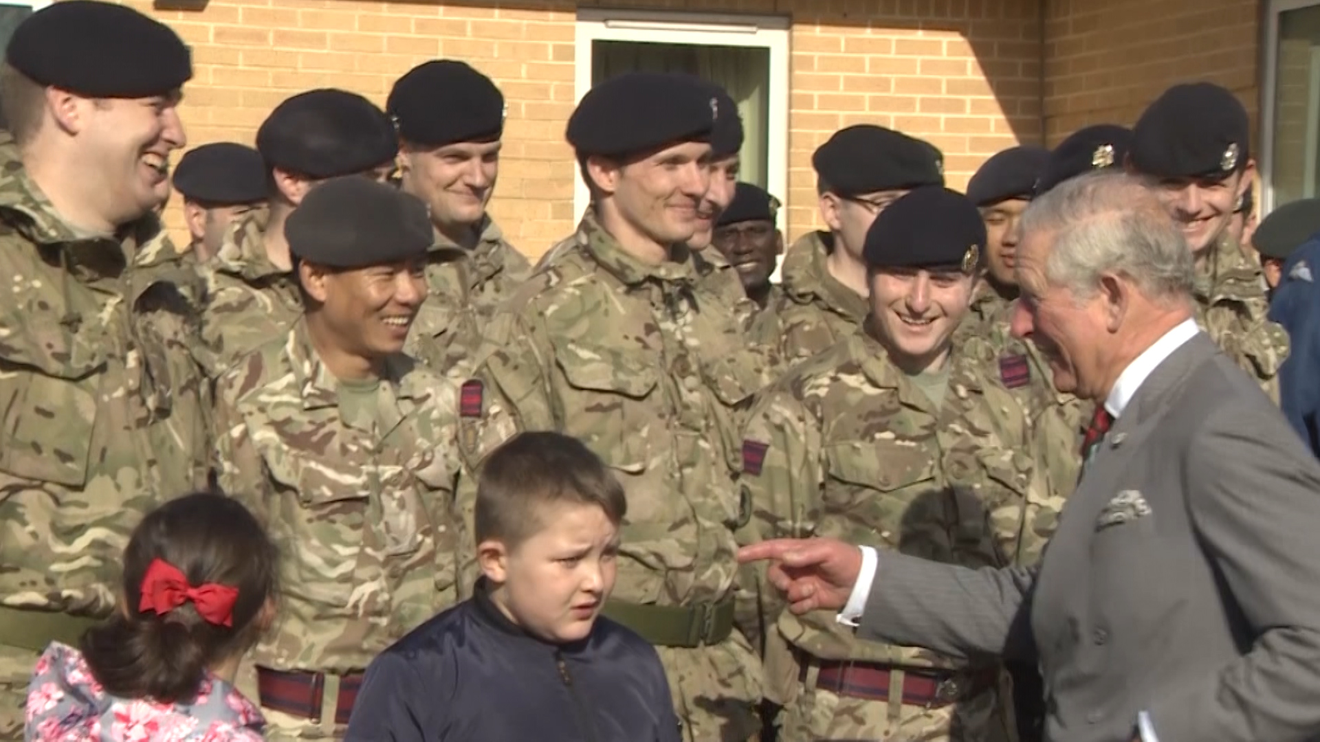 Prince Charles meets troops during HQ ARRC visit