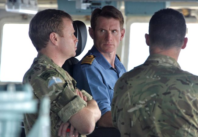 Nick Cooke Priest on HMS Bulwark