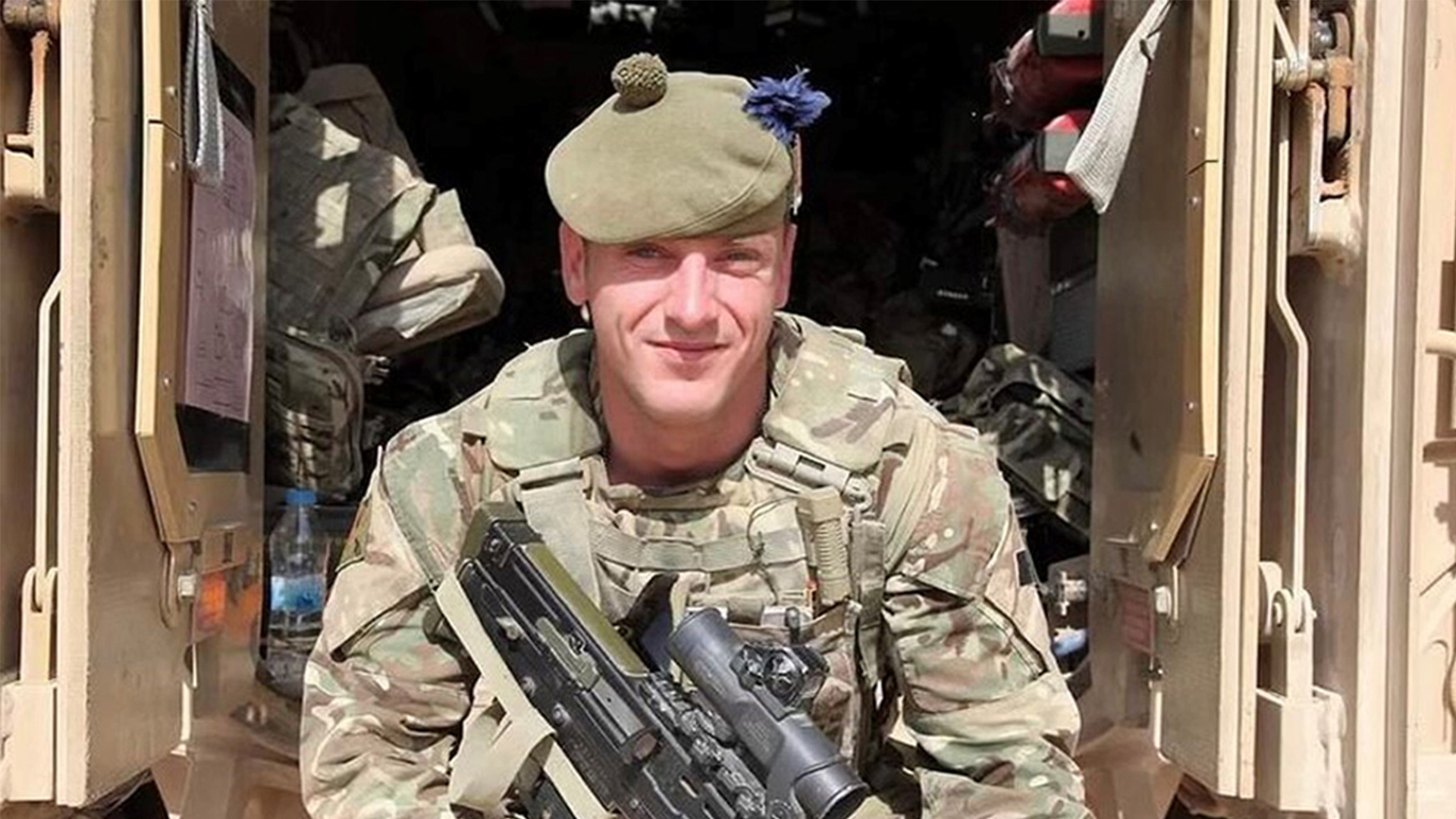 Highlander Hart developed PTSD after a 2012 tour of Afghanistan, but went on to serve a second tour in 2020 (Picture: Family handout/PA)