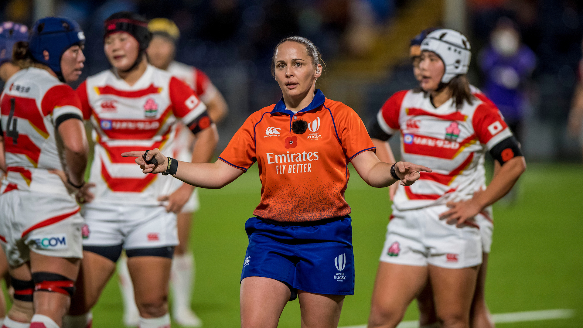 Nikki O'Donnel refereeing at 2021 World Cup Credit Craig Watson.jpg