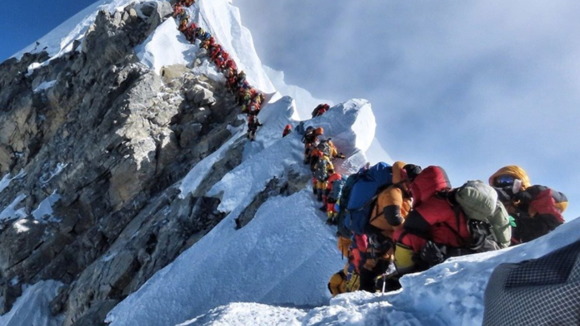 A picture Mr Purja captured of Mount Everest went viral in May (Picture: Nims Purja).