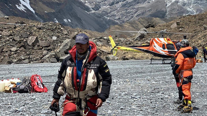 Nims Purka during Annapurna rescue on Himalayas CREDIT Project Possible