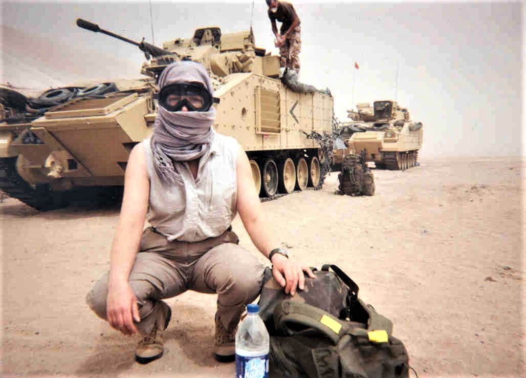 Annie Haresign BFBS Embedded War Correspondents Op Telic 1 Invasion Of Iraq Credit: BFBS