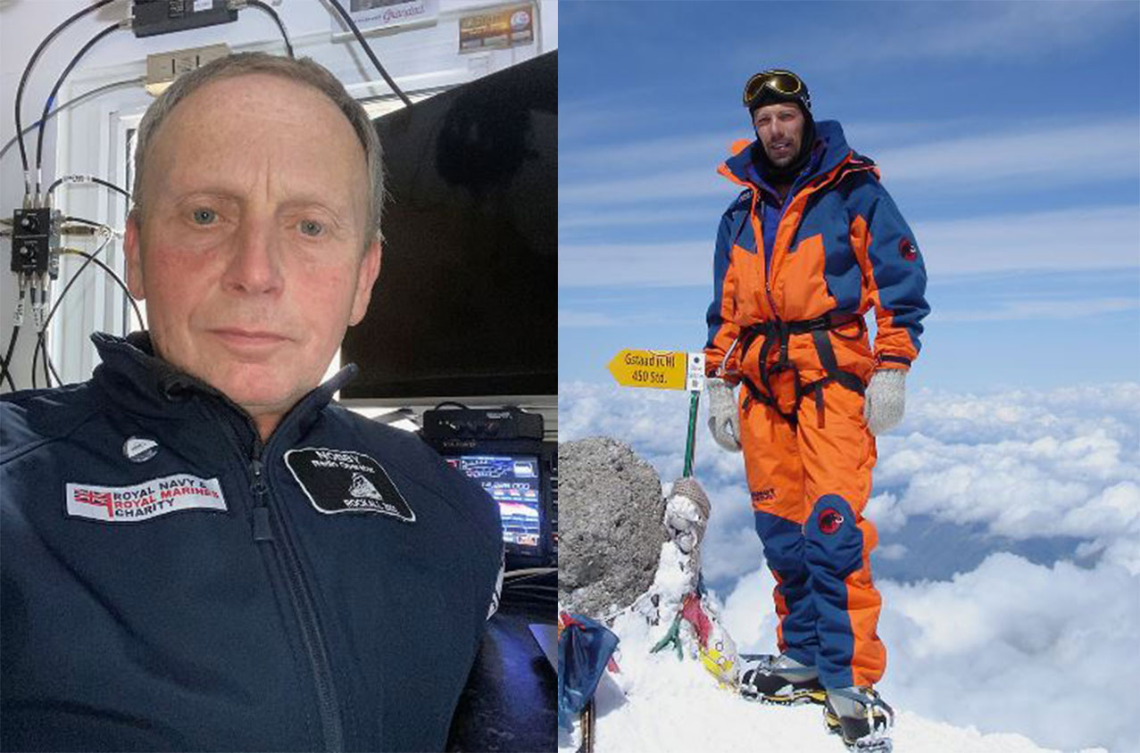 Nobby Styles and Emil Bergmann are the Rockhall Expedition's highly skilled radio operators (Picture: Rockall Expedition / www.rockallexped.com).
