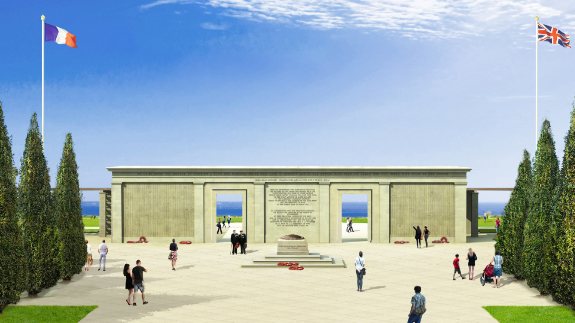 An artistic impression of the memorial (Picture: Liam O'Connor Architects & Planning Consultants).