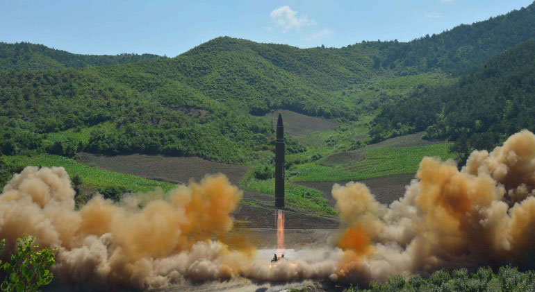 North Korea missile test