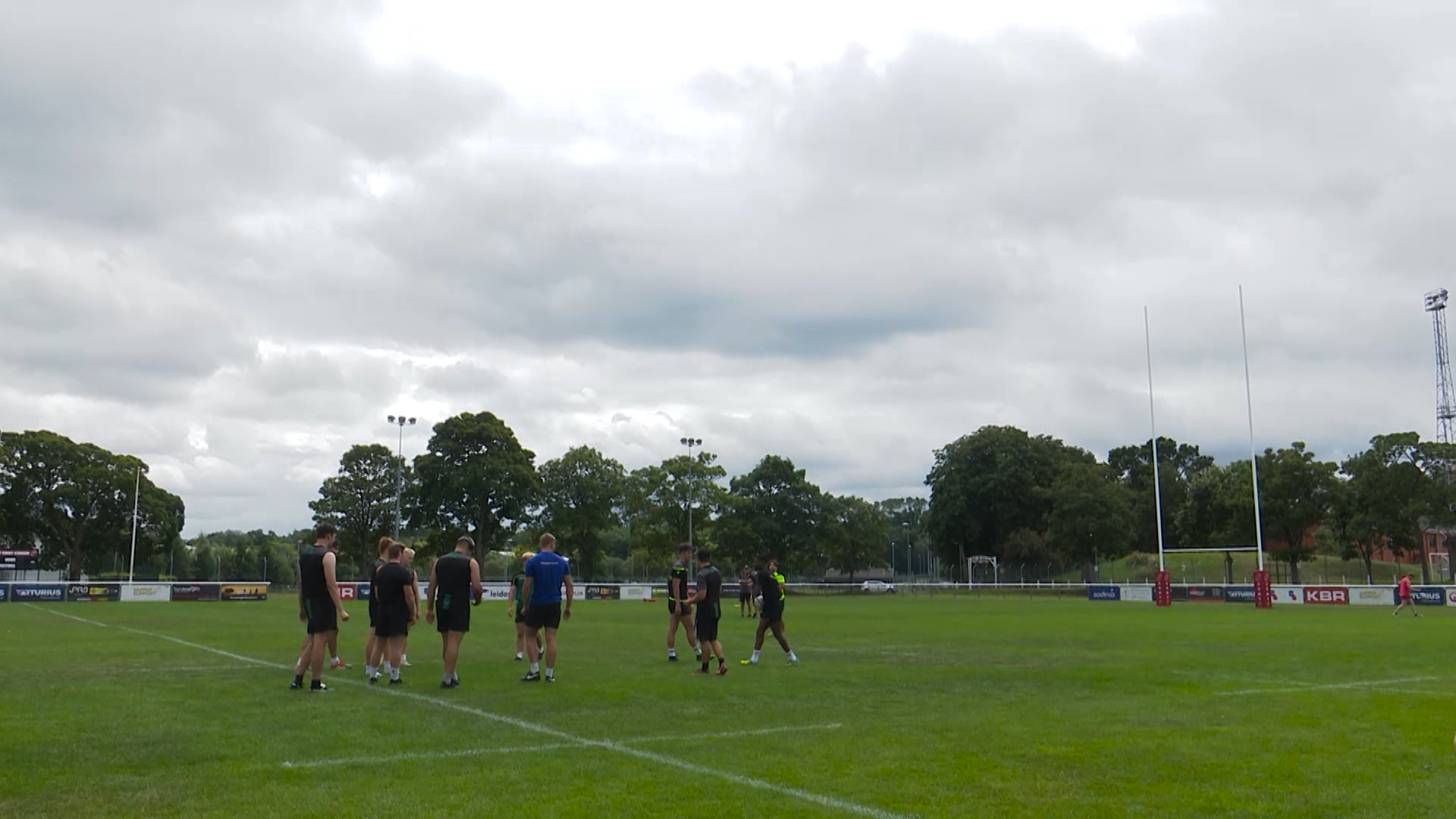 The youngsters used the Army's rugby pitch at Aldershot for their sessions.