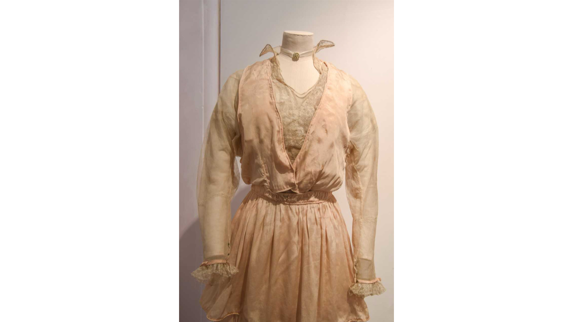The oldest dress belonged to Kathleen Sutcliffe who married in 1915 (Picture: Fusilier Museum).