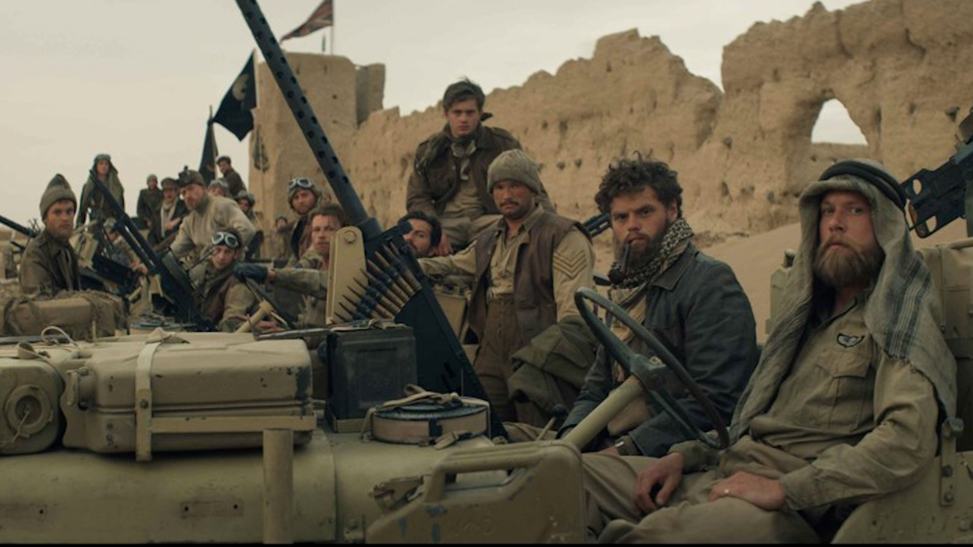 The cast, including Jack O’Connell and Connor Swindells, will return for the second series of SAS Rogue Heroes (Picture: BBC).