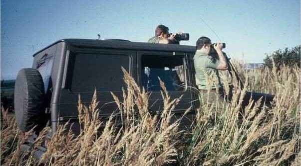 One of the 3 man BRIXMIS teams, seen hear spotting for Soviet Aircraft