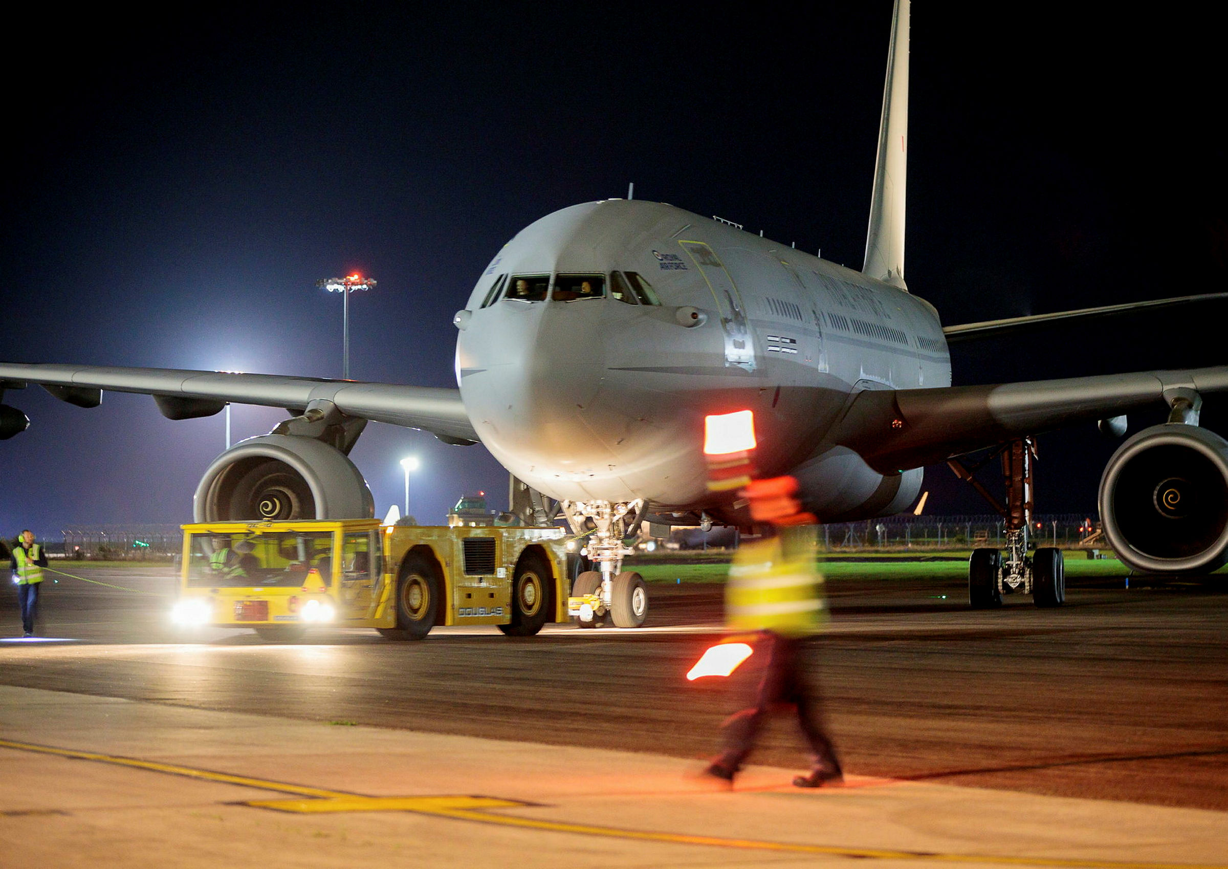 RAF evacuation flight from Kabul arrives at RAF Brize Norton