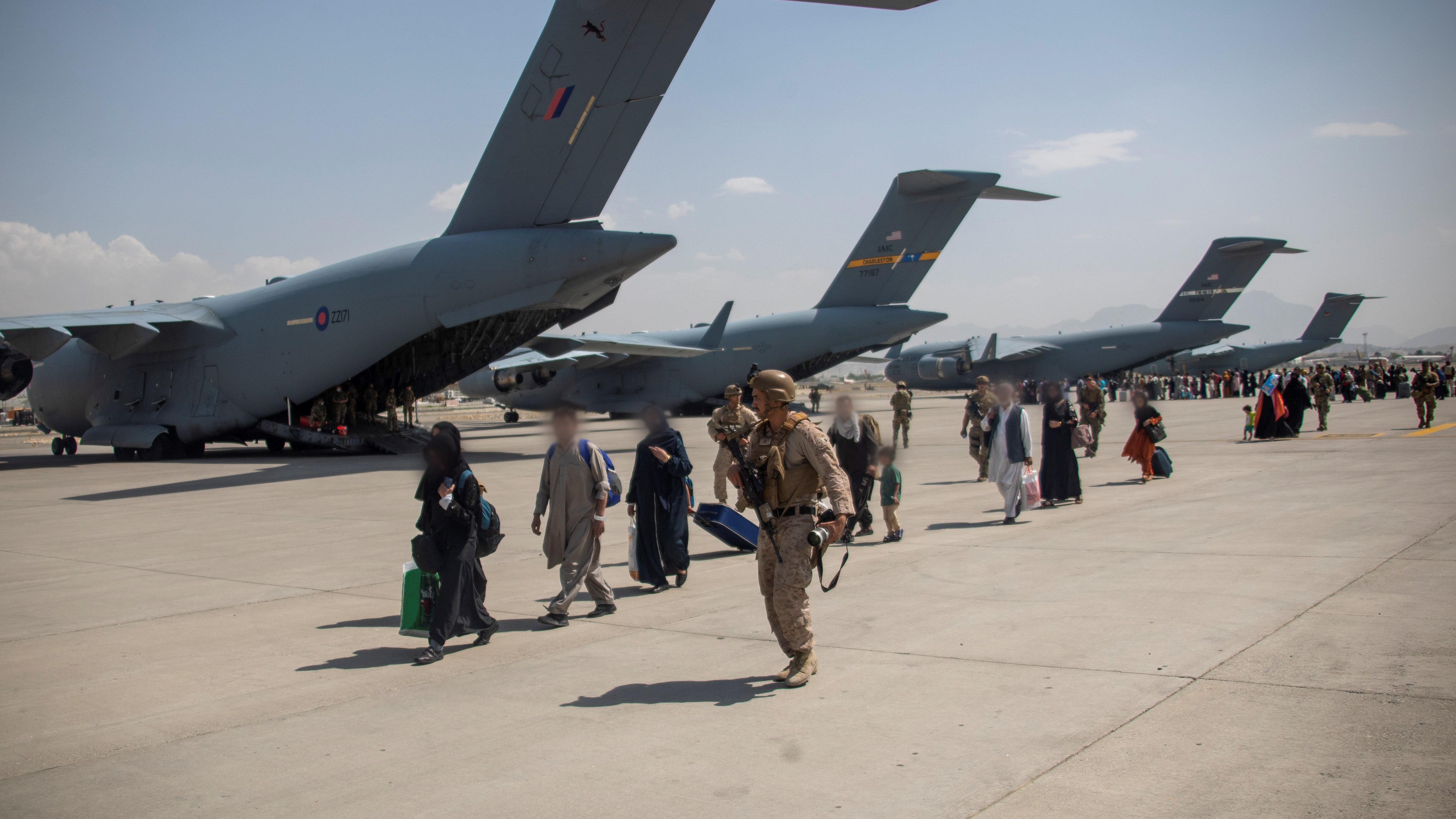 Operation Pitting saw UK personnel on the ground help evacuate individuals from Afghanistan in August, some efforts coordinated from London (Picture: MOD).