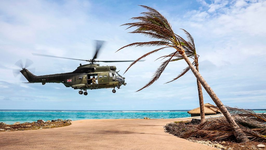 Royal Air Force Puma Hurricane Irma