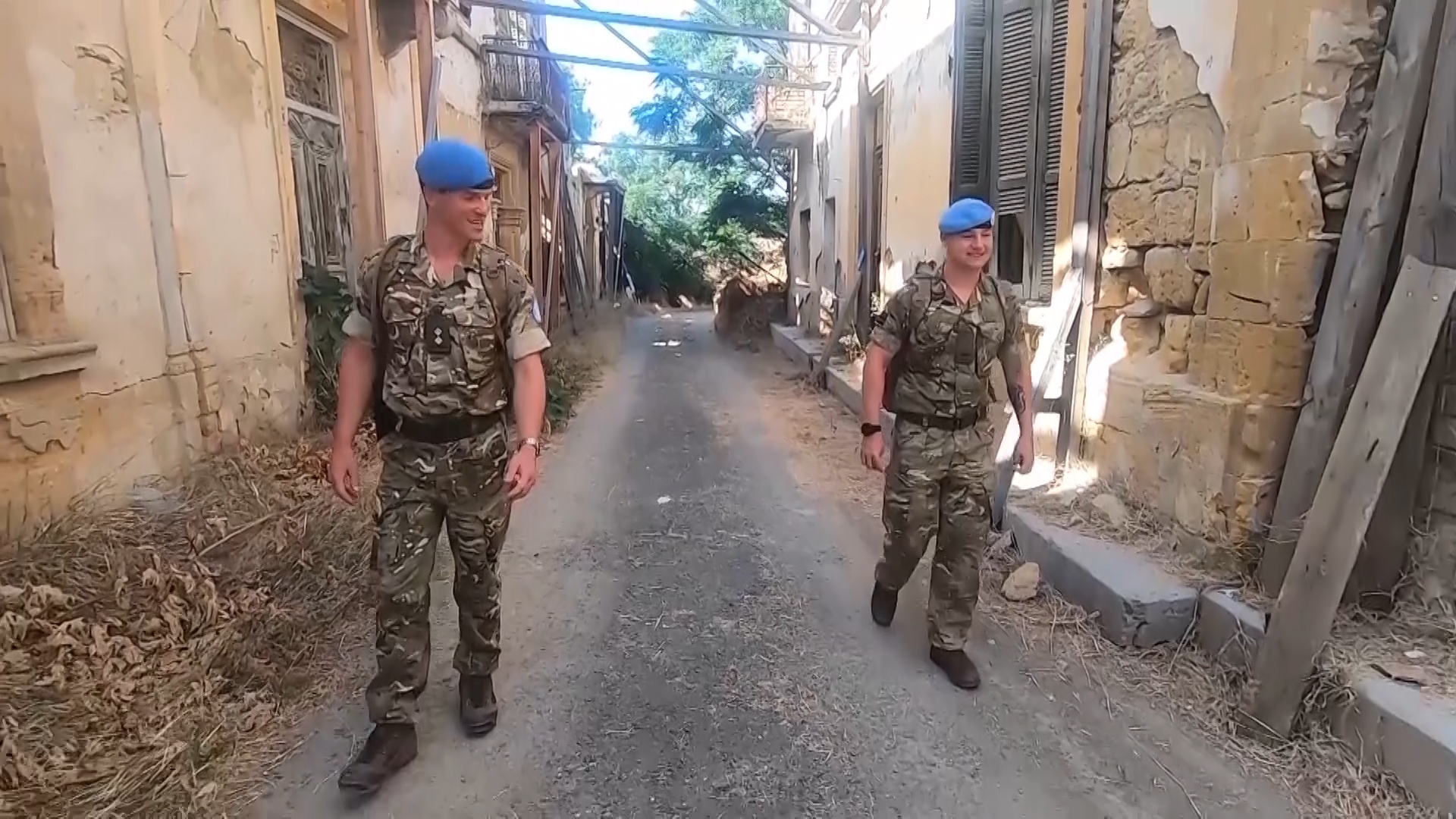 The soldiers will help patrol the buffer zone in Nicosia - the world's last divided capital.