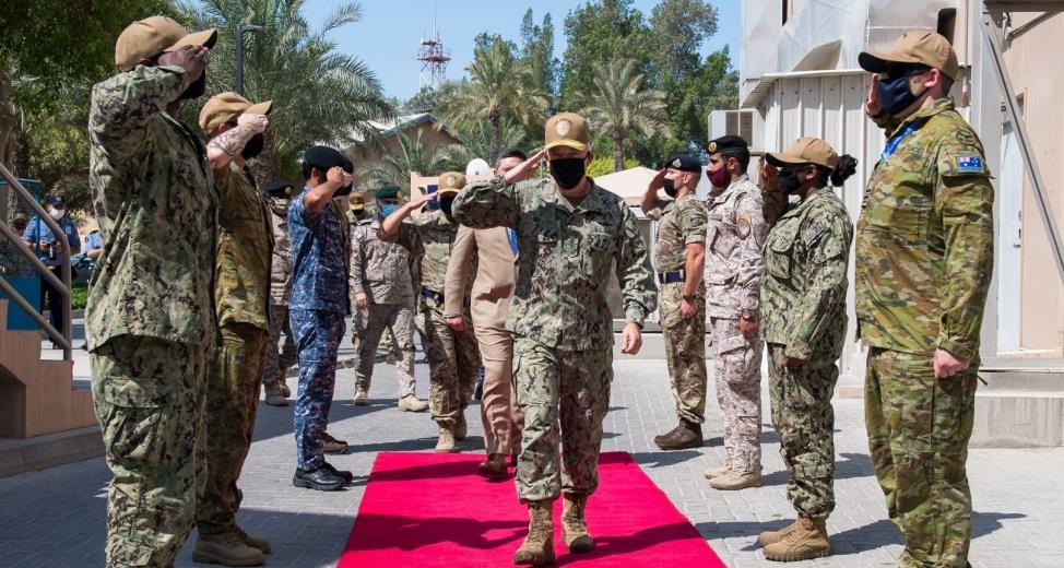 Opening new HQ for Coalition Task Force Sentinel in Bahrain 10082020 CREDIT ROYAL NAVY