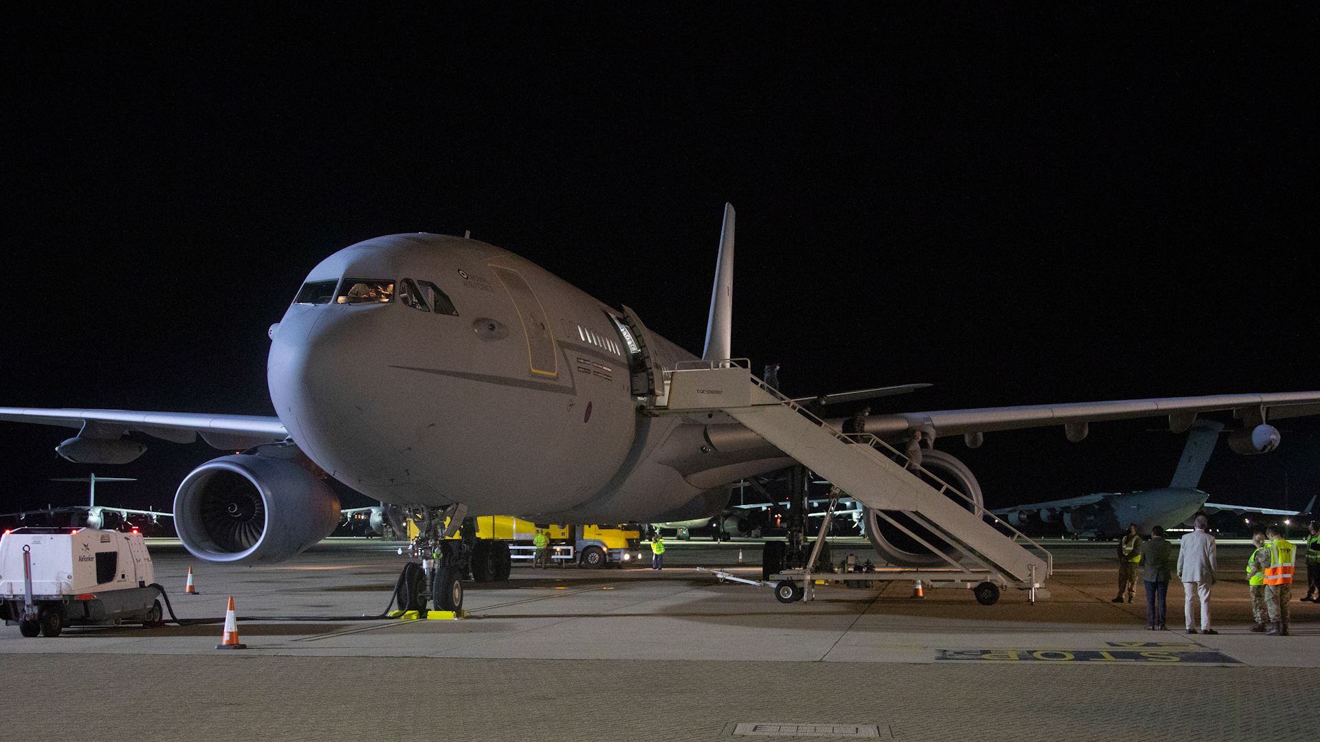 Operation PITTING First Flight Of Evacuated Personnel Arrive RAF Brize Norton From Afghanistan Voyager 160821 CREDIT MOD