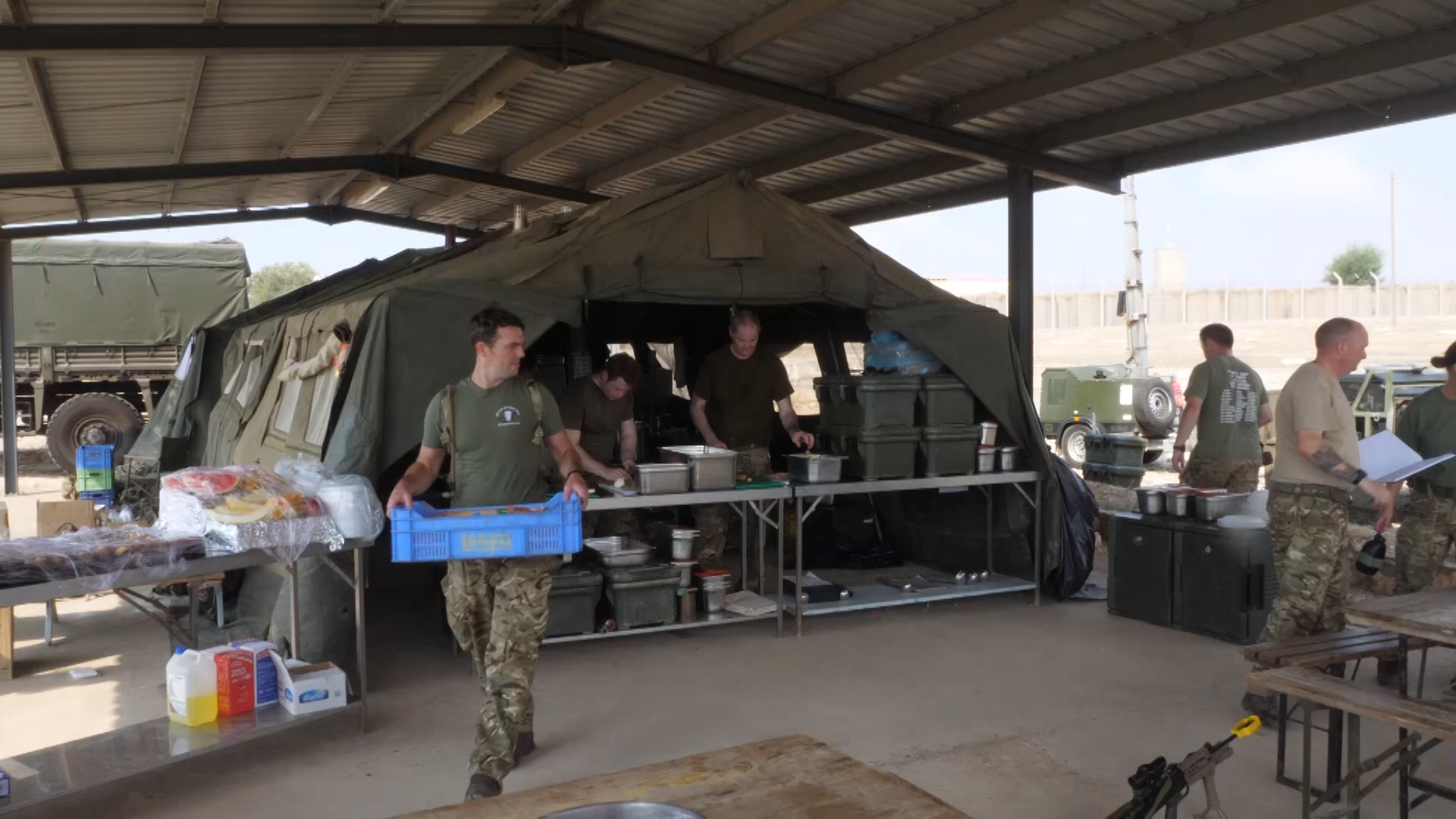 Operations as 167 Regiment cooks in Cyprus.