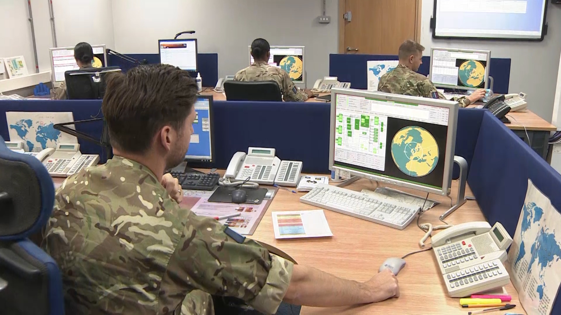 Operations room at RAF Fylingdales.