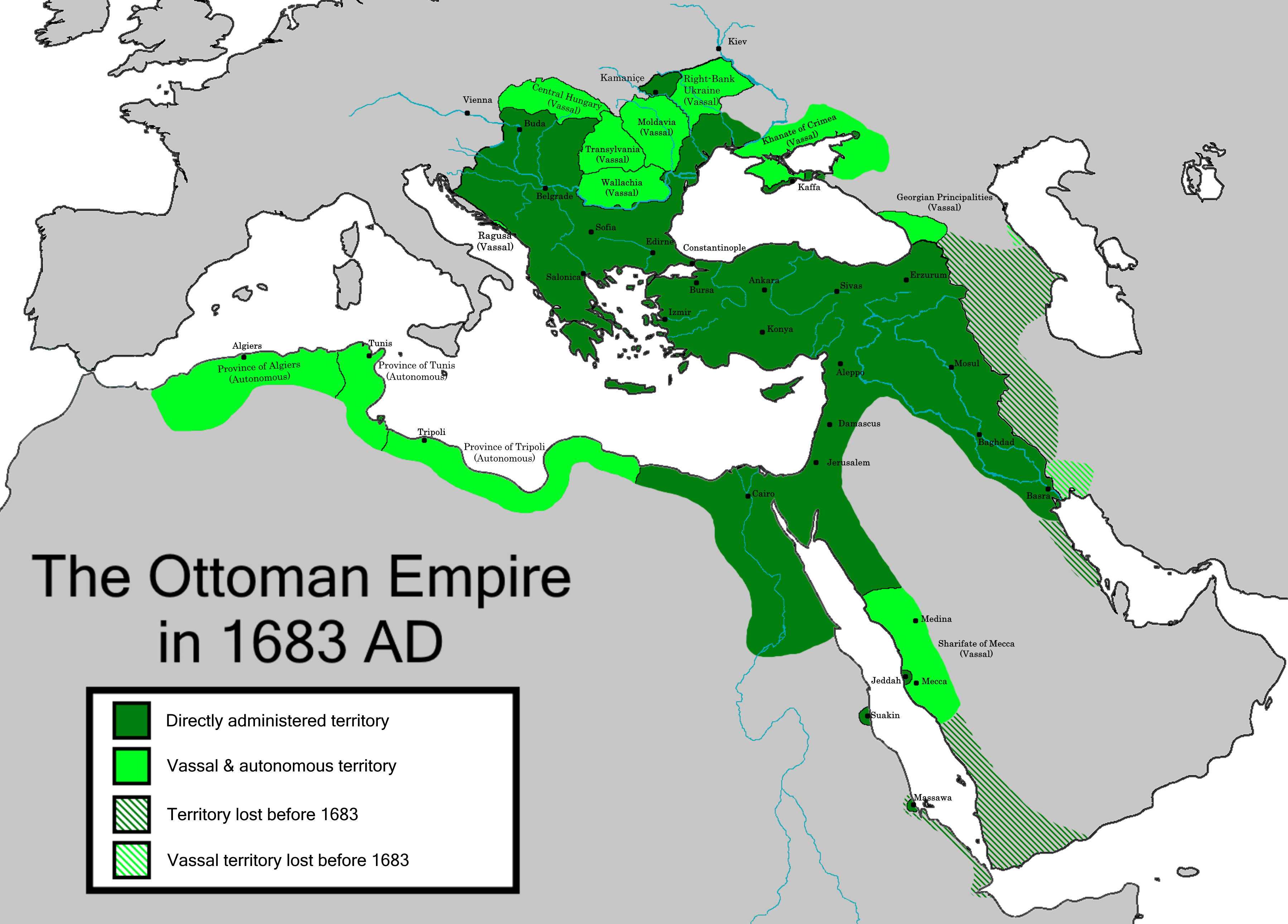 OttomanEmpire in 1683 by Chamboz