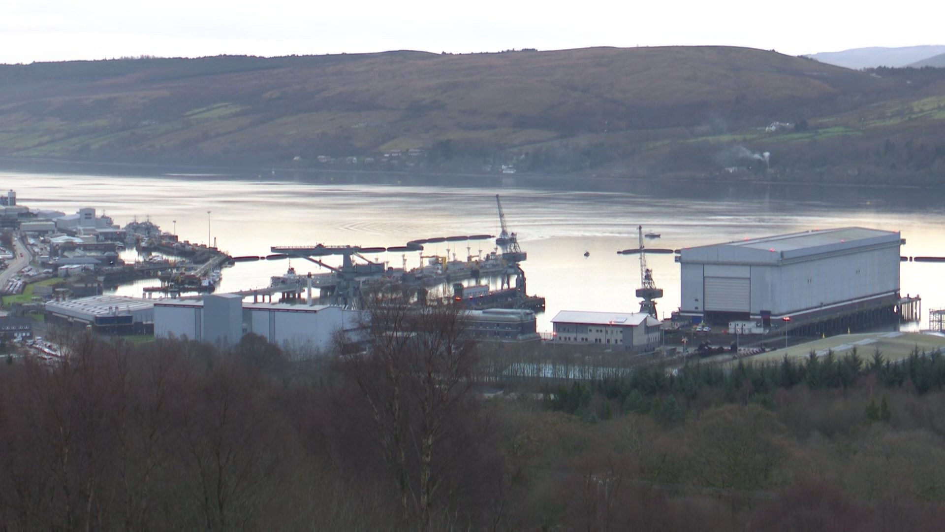 Outside HMNB Clyde Naval Base