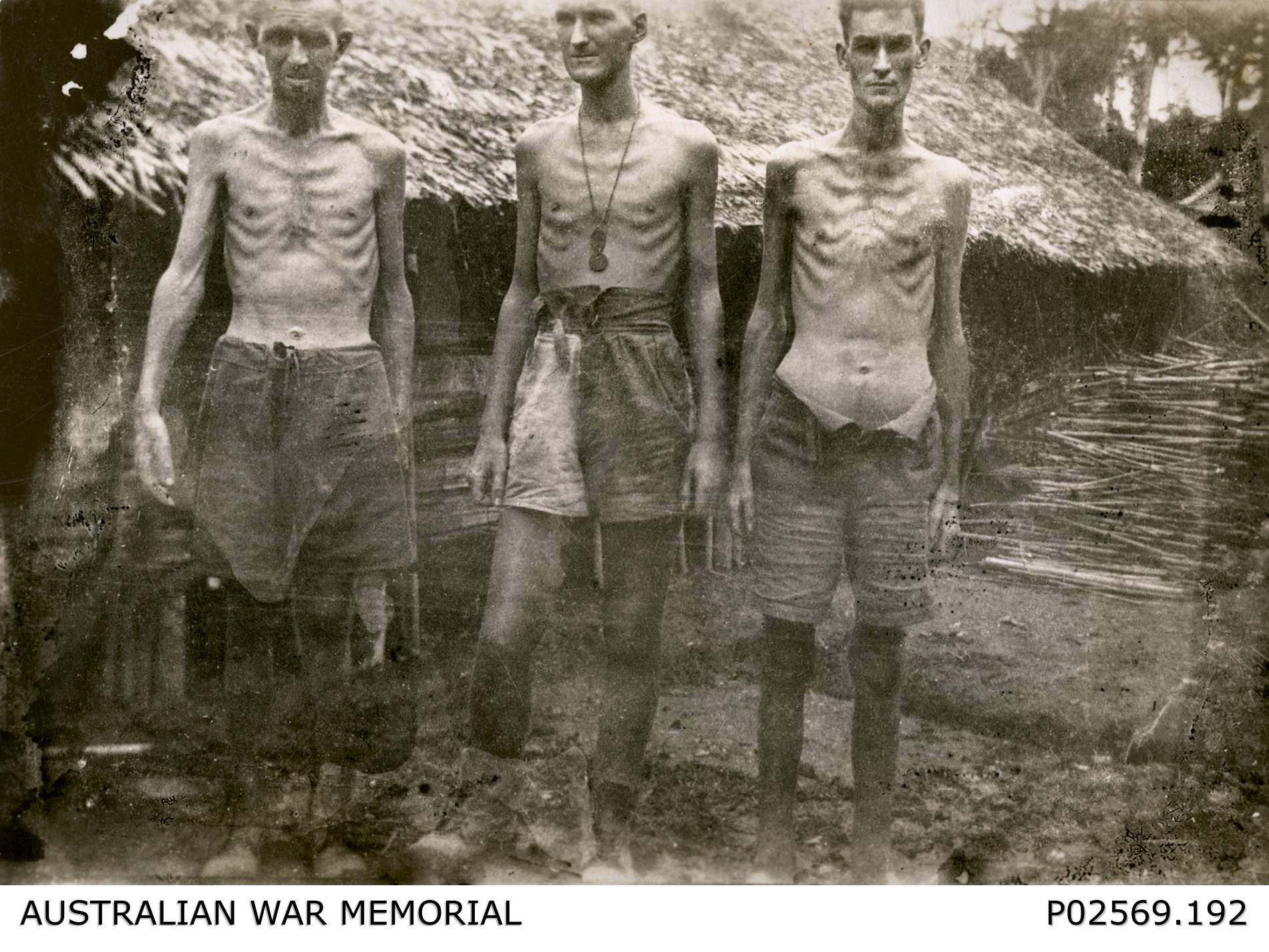 Three "fit" workers Burma Railway