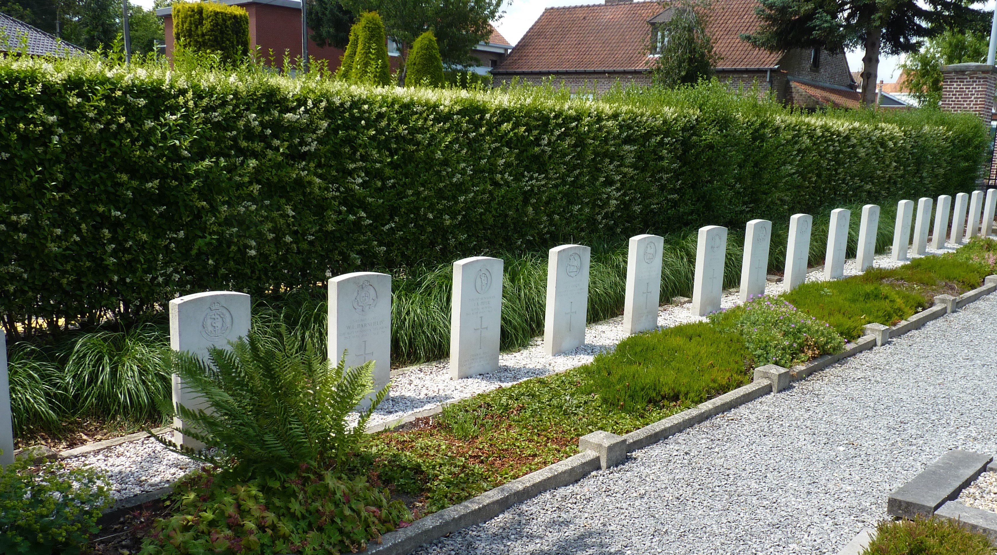 War Graves In Anzegem, Belgium. Credit Jef Bogaert