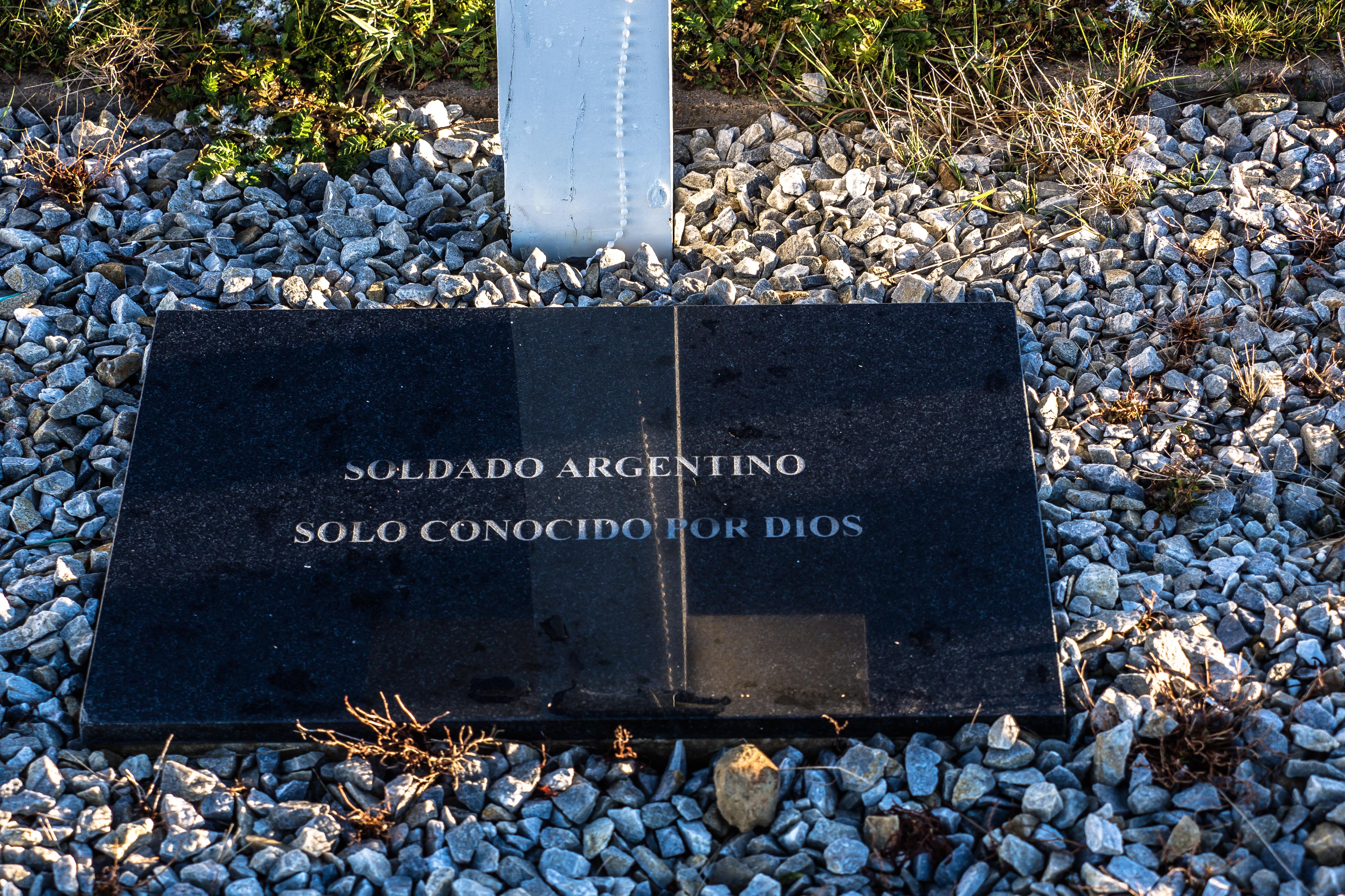 "Argentine soldier known only to god"