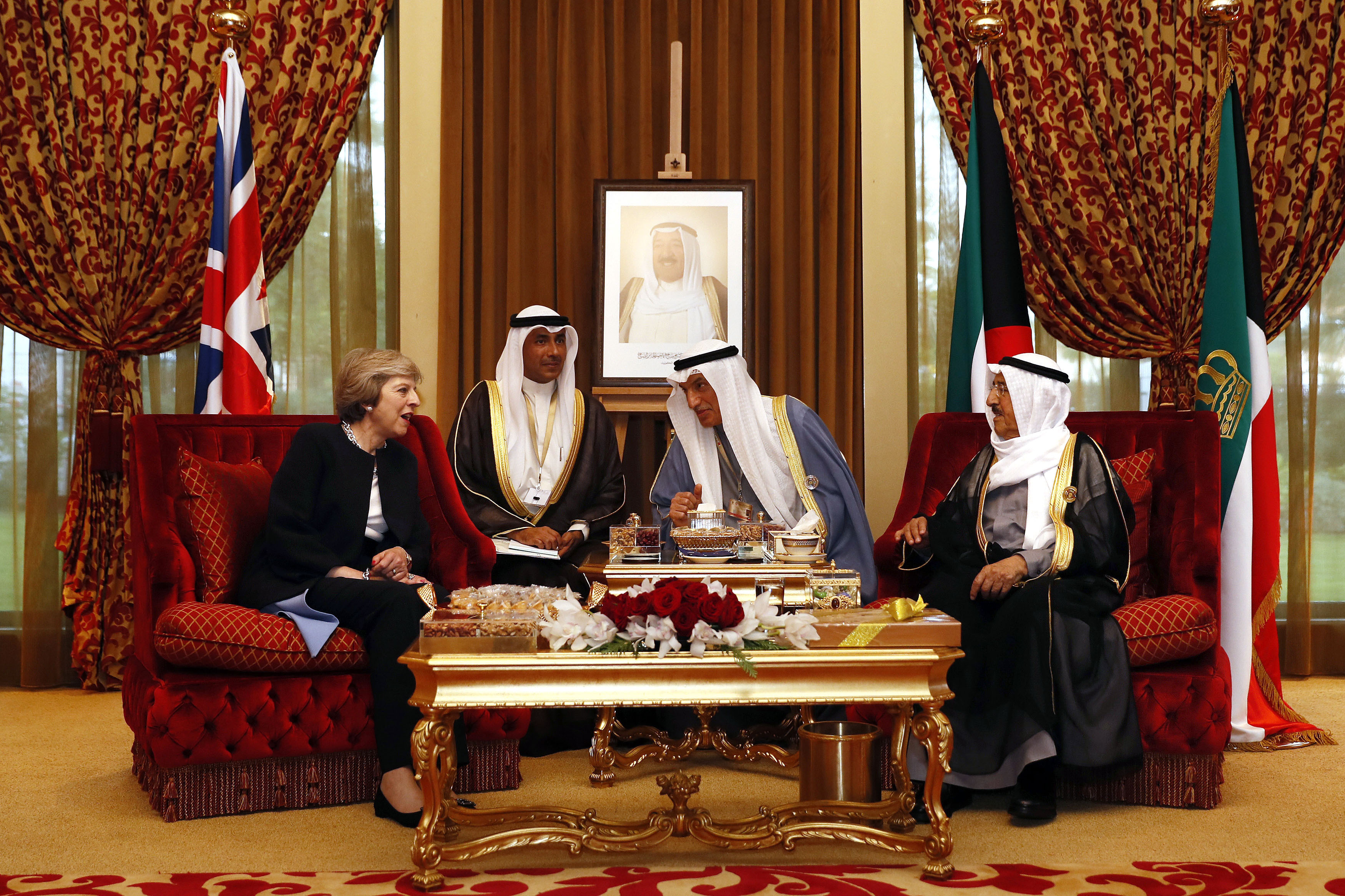 Prime Minister Theresa May visits Bahrain 2016 CREDIT PA