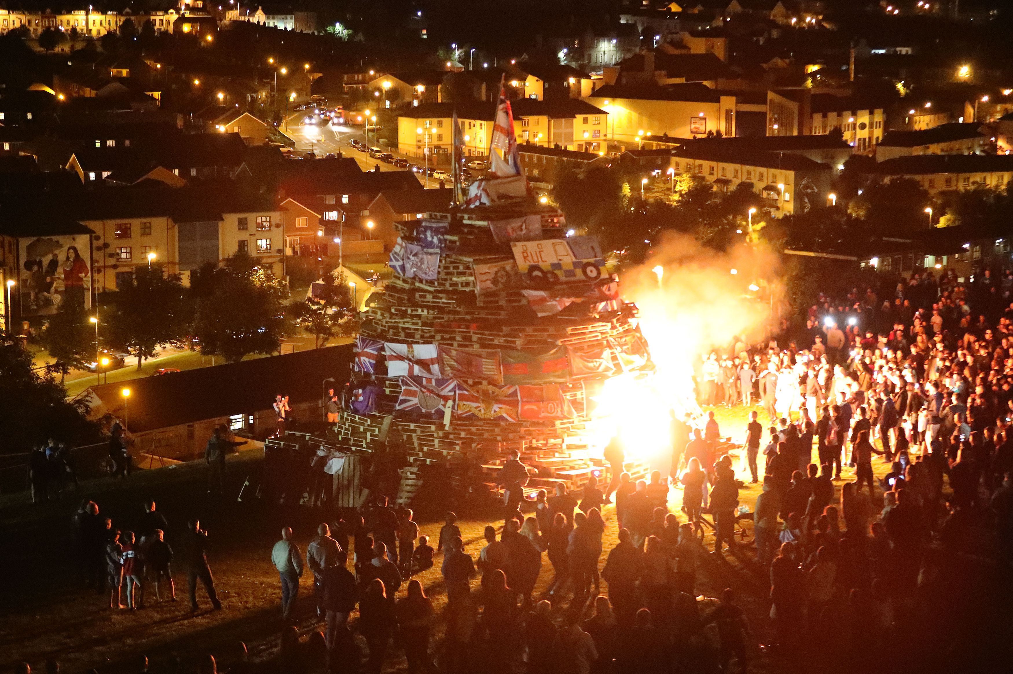 Londonderry bonfire 2017 PA Images