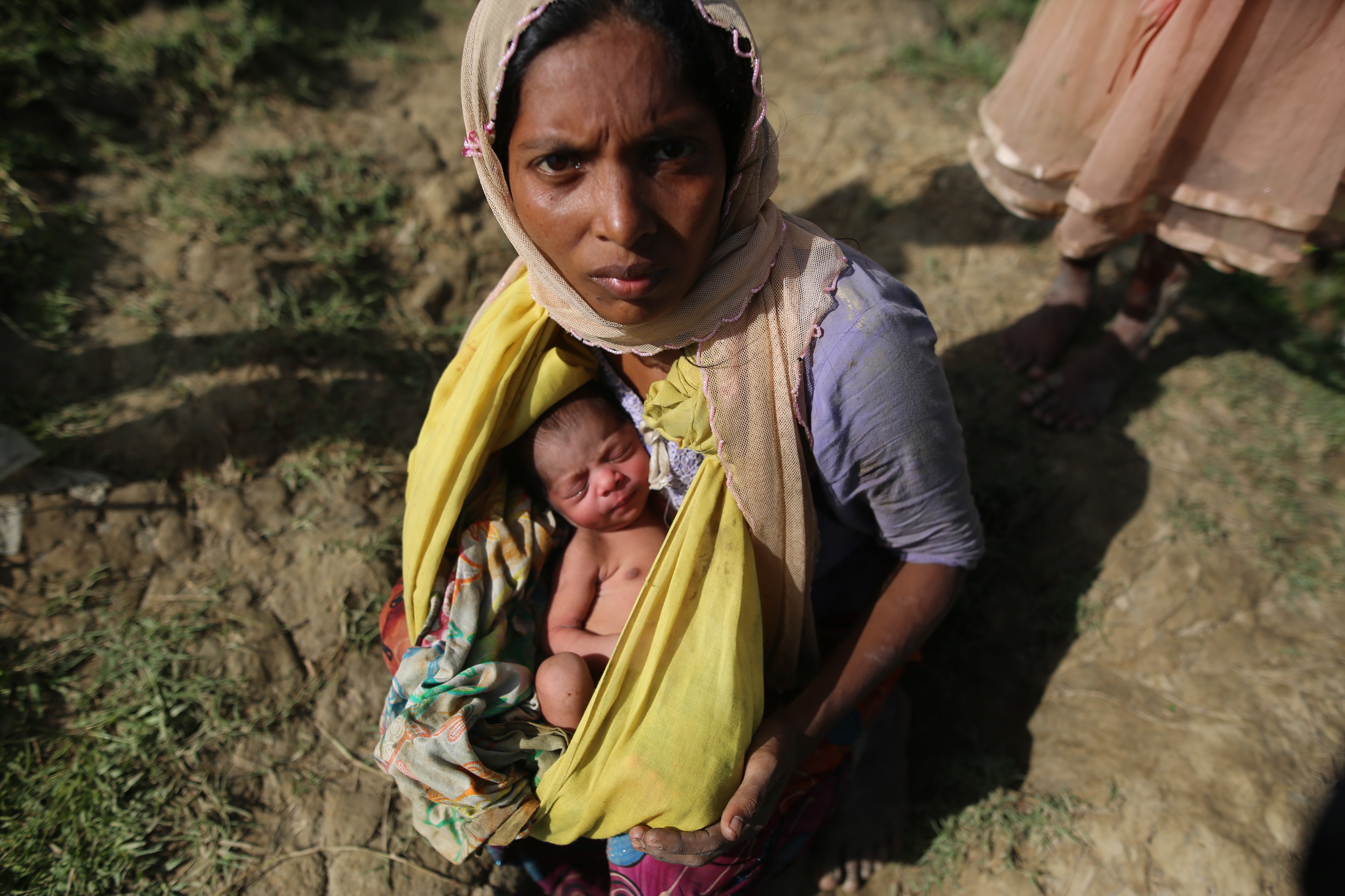 Rohingya Muslims fleeing Myanmar PA
