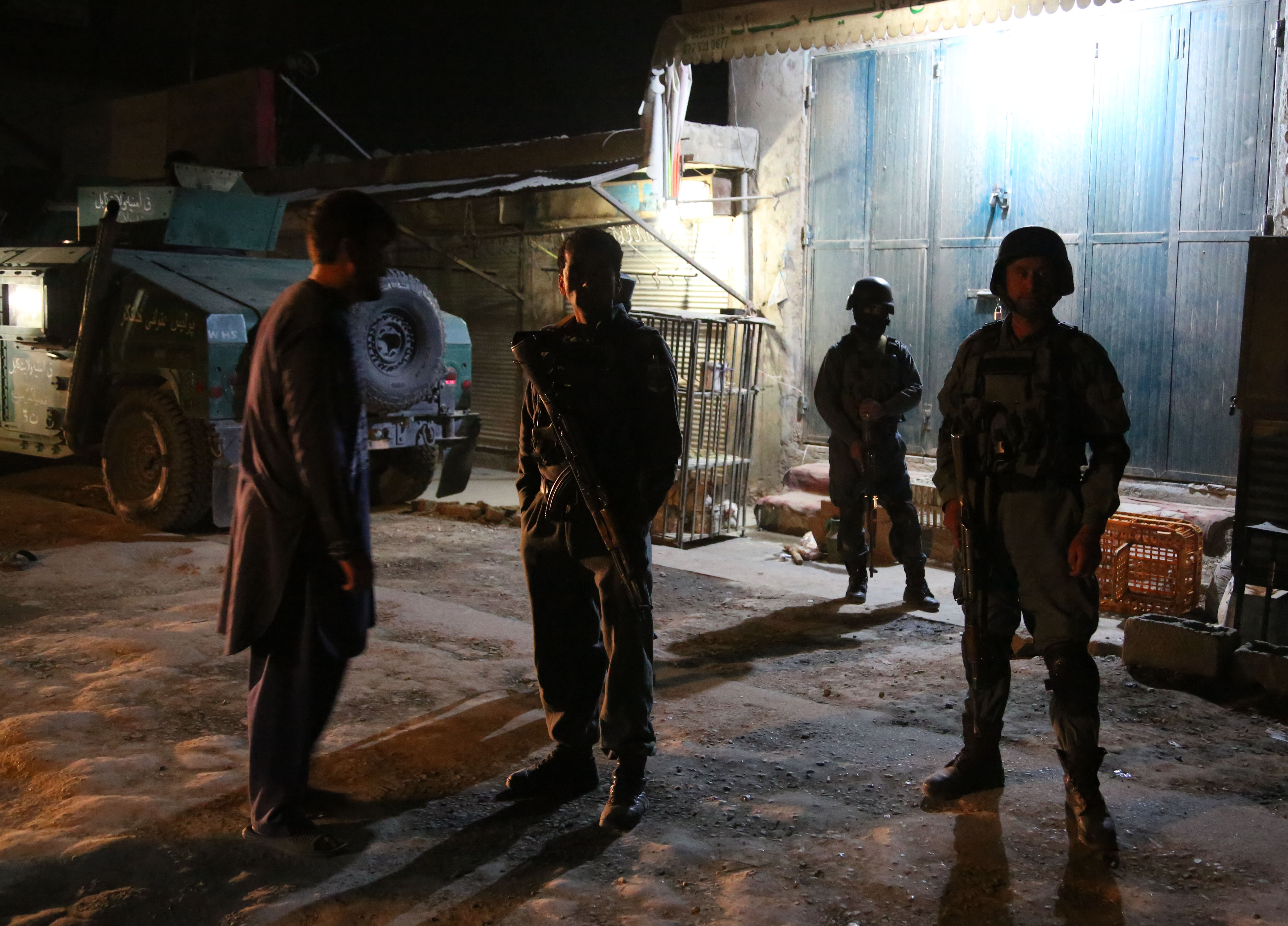 Afghan Afghanistan Security Forces Kabul Mosque Bombing