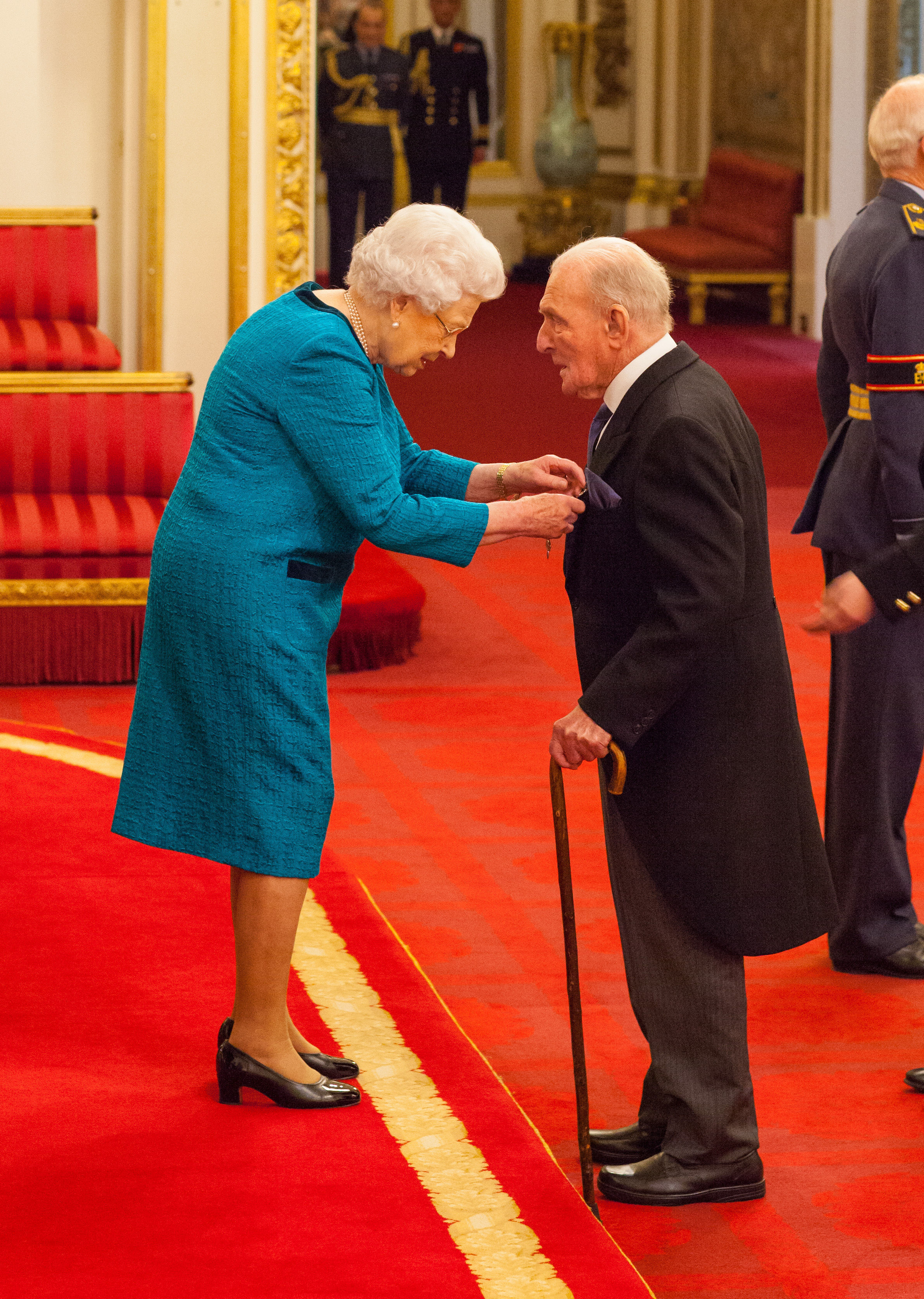 Squadron Leader George Leonard 'Johnny' Johnson from Bristol is made an MBE