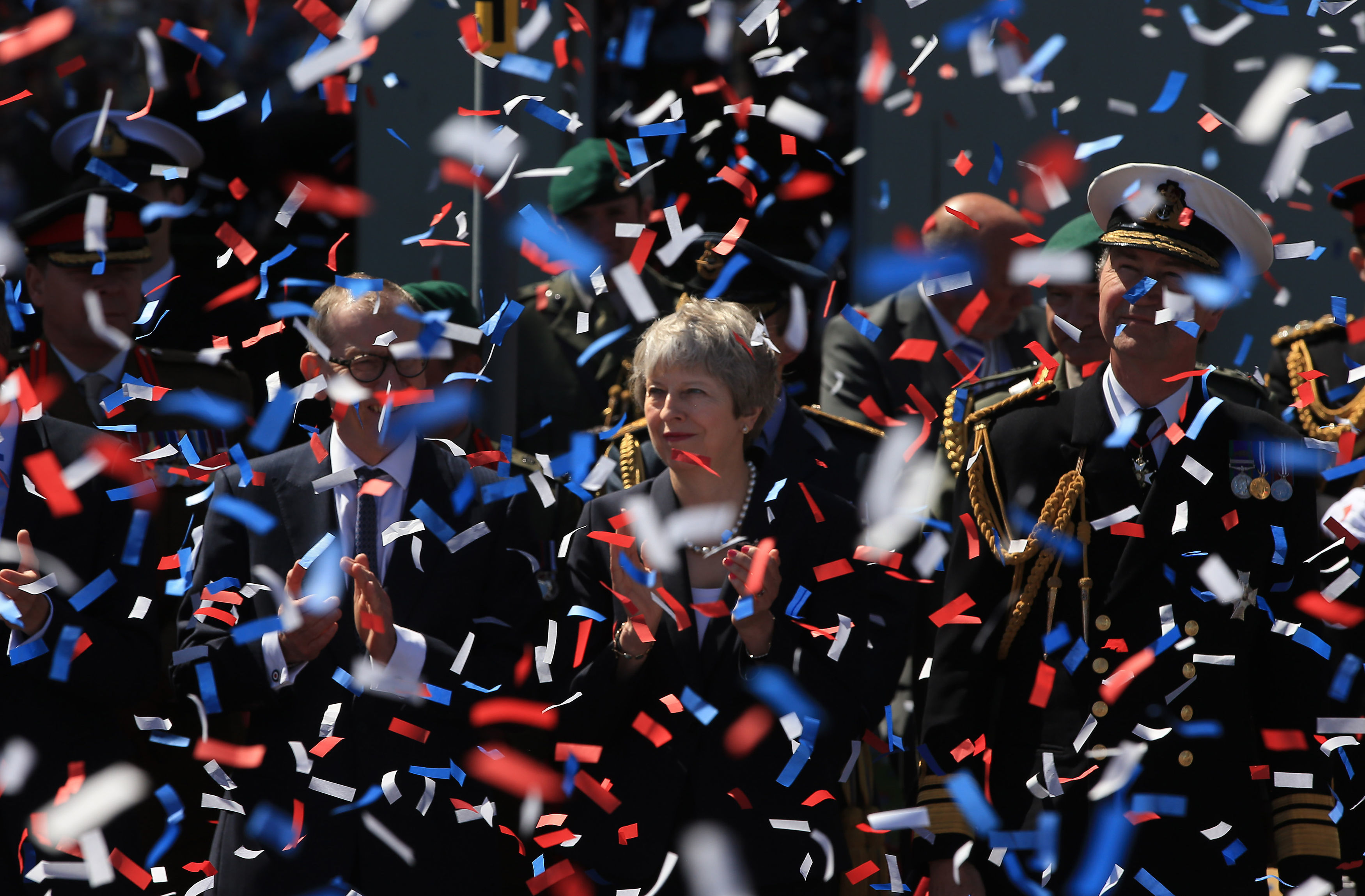 Theresa May in Llandudno for Armed Forces Day